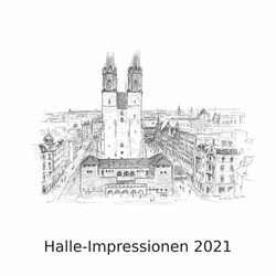 TuscheZeichnungen von Volker Seifert Halle-Impressionen