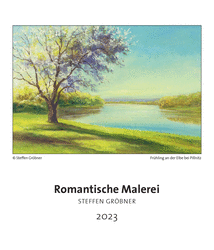 Öl auf Papier gemalte romantische Landschaften von Steffen Gröbner aus Weinböhla