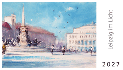Aquarelle von Leipzig, seinen Flüssen, Brücken und Parks