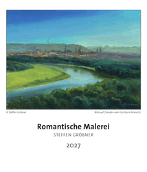 Öl auf Papier gemalte romantische Landschaften von Steffen Gröbner aus Weinböhla